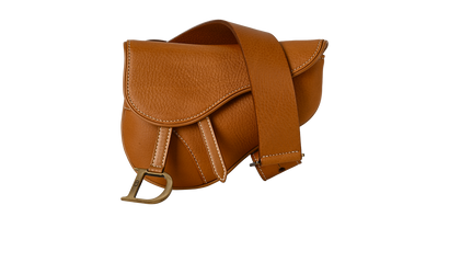 Saddle Belt Bag, &pound;650, Handbags, Brown, Leather, Front view